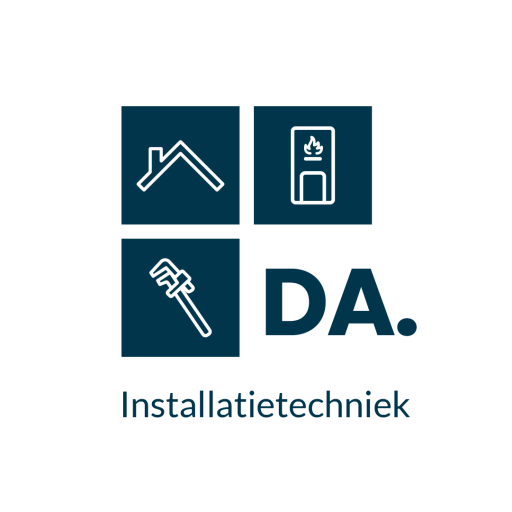 Het logo van DA.Installatietechniek, uw loodgieter voor in Leiden